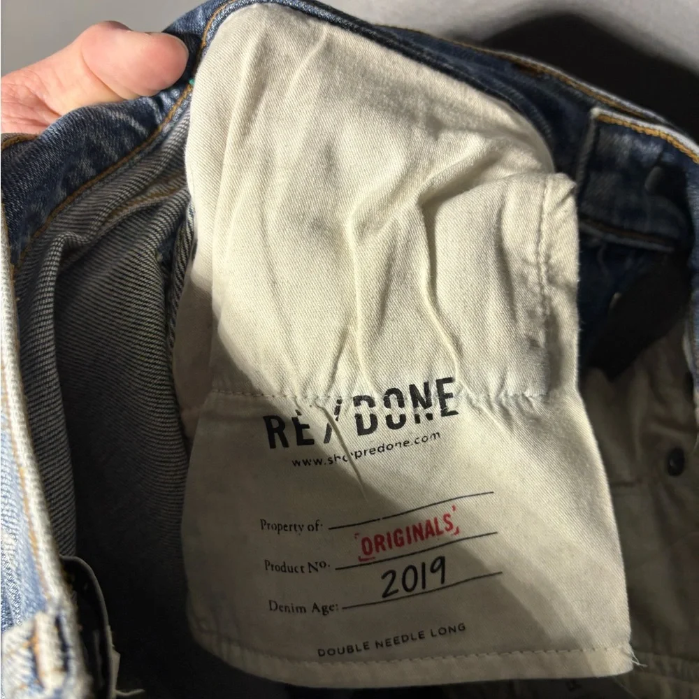 Re/done Originals Double Needle Long in Light 41 Women’s Size 27 - Picture 5 of 6